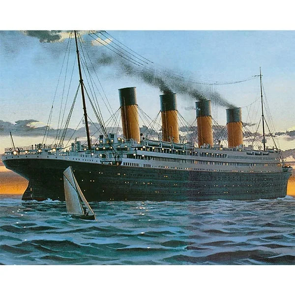 Titanic 5D DIY Diamond Painting Kits Full Square Or Round Diamond Wall Art