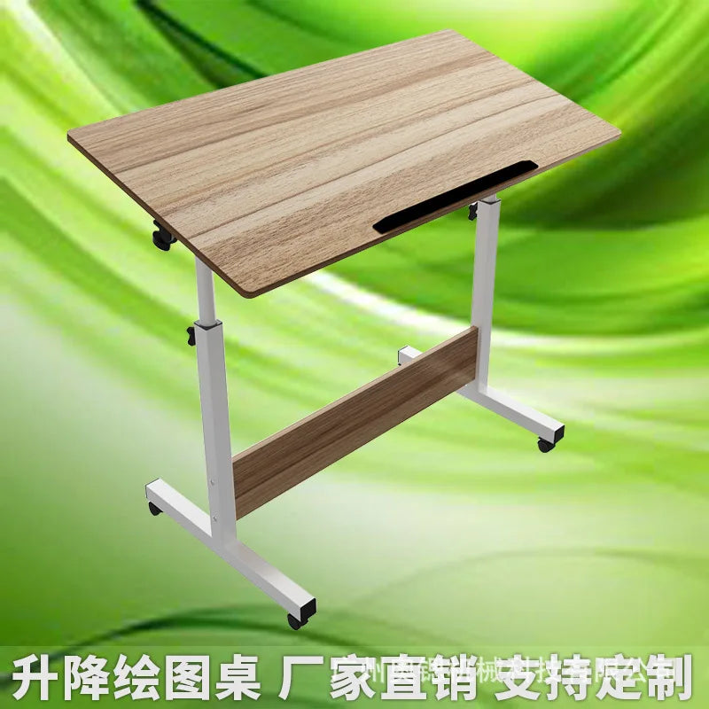 Wooden Lifting Drawing Table Art Classroom Student Drawing Table Tilting Desktop Engineer Drawing Table