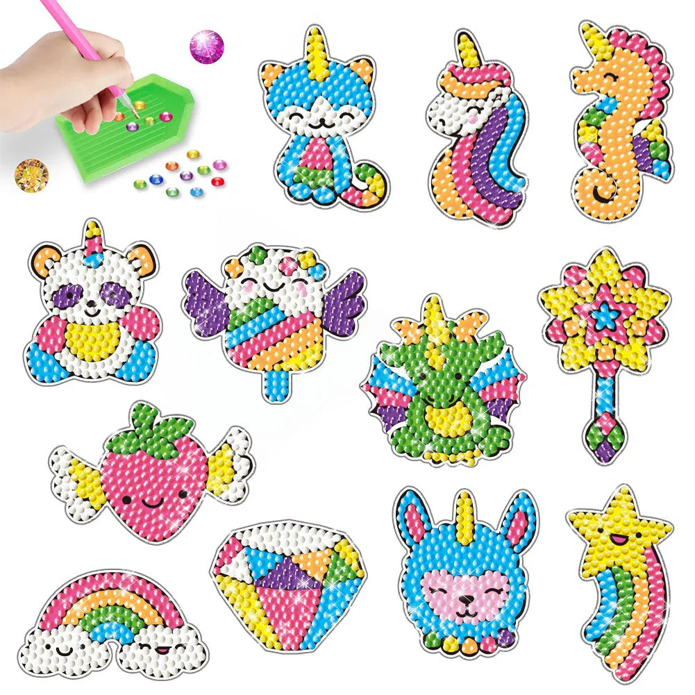 Diamond Sticker DIY Diamonds Art Diamonds Painting Stickers Cute Cartoon Pattern