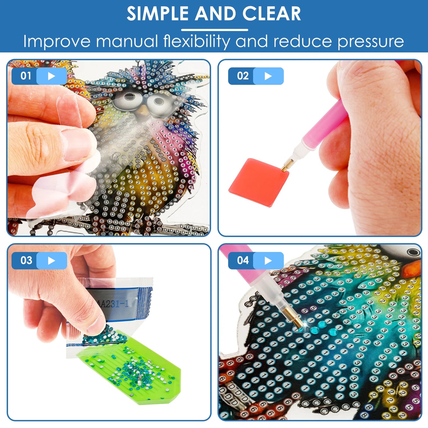 Diamond Art Painting Kit Double Sided 5D DIY Diamond Painting, Hanging Decor Or Wall Window Home