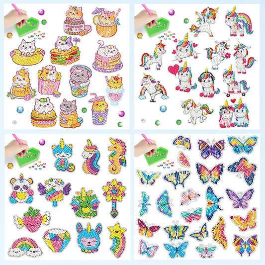 Diamond Sticker DIY Diamonds Art Diamonds Painting Stickers Cute Cartoon Pattern