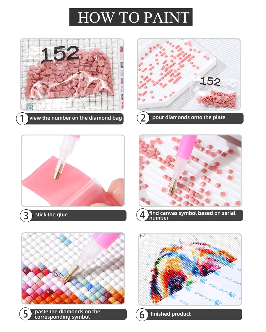 DIY Fantasy Colorful Woman Butterfly Square / Round Diamond Art, Large Size