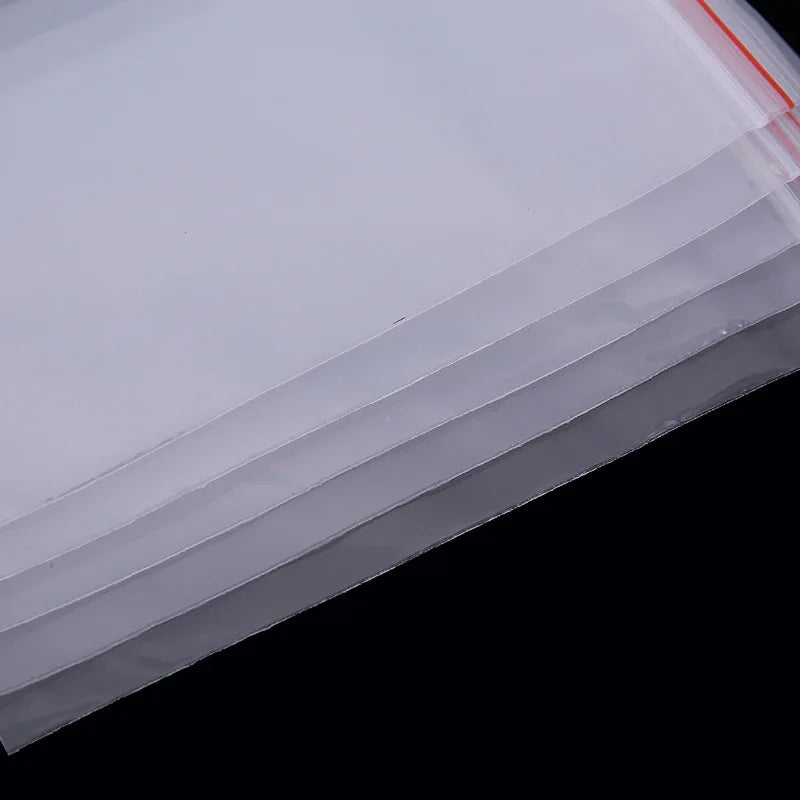 HOMFUN 100pcs/lot 5D DIY Diamond Painting Tools Plastic Self Adhesive Bags Drills Glued Stone Storage Sealing Bag Craft Supplies