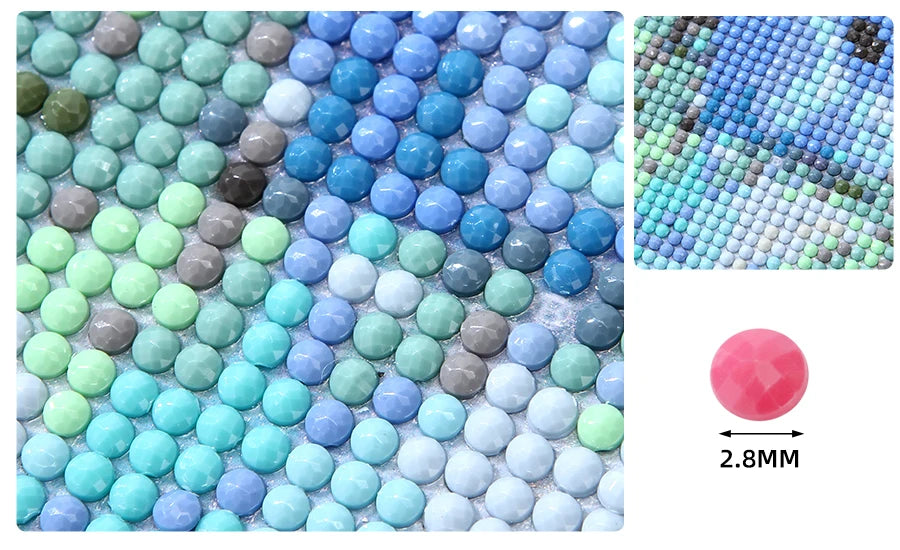 DIY Fantasy Colorful Woman Butterfly Square / Round Diamond Art, Large Size