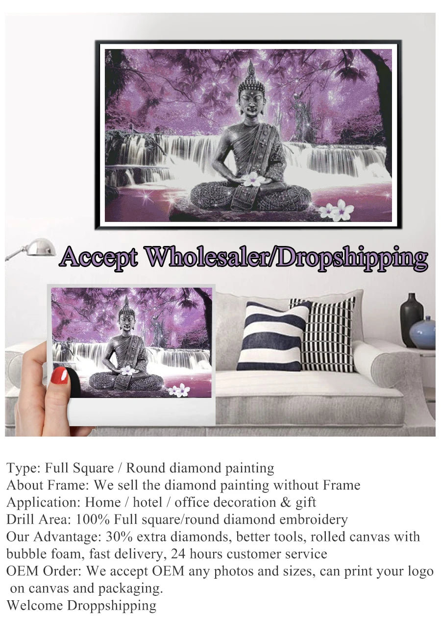 DIY Fantasy Colorful Woman Butterfly Square / Round Diamond Art, Large Size