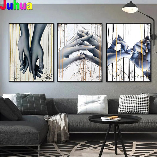 Love Touch 5D DIY Full Square / Round Mosaic Pattern Crystal Diamond Painting