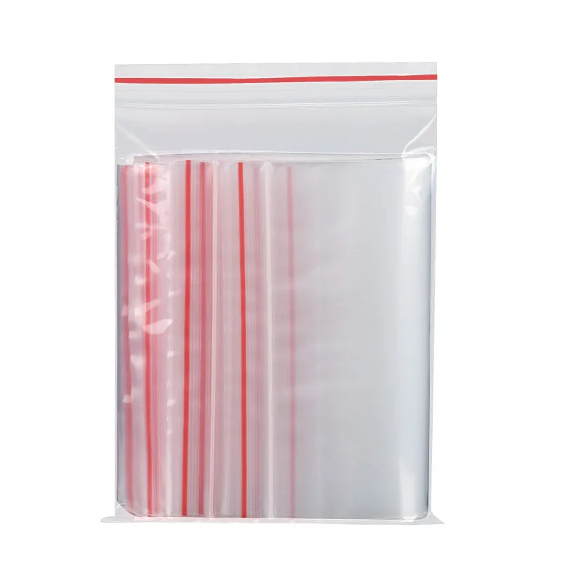HOMFUN 100pcs/lot 5D DIY Diamond Painting Tools Plastic Self Adhesive Bags Drills Glued Stone Storage Sealing Bag Craft Supplies