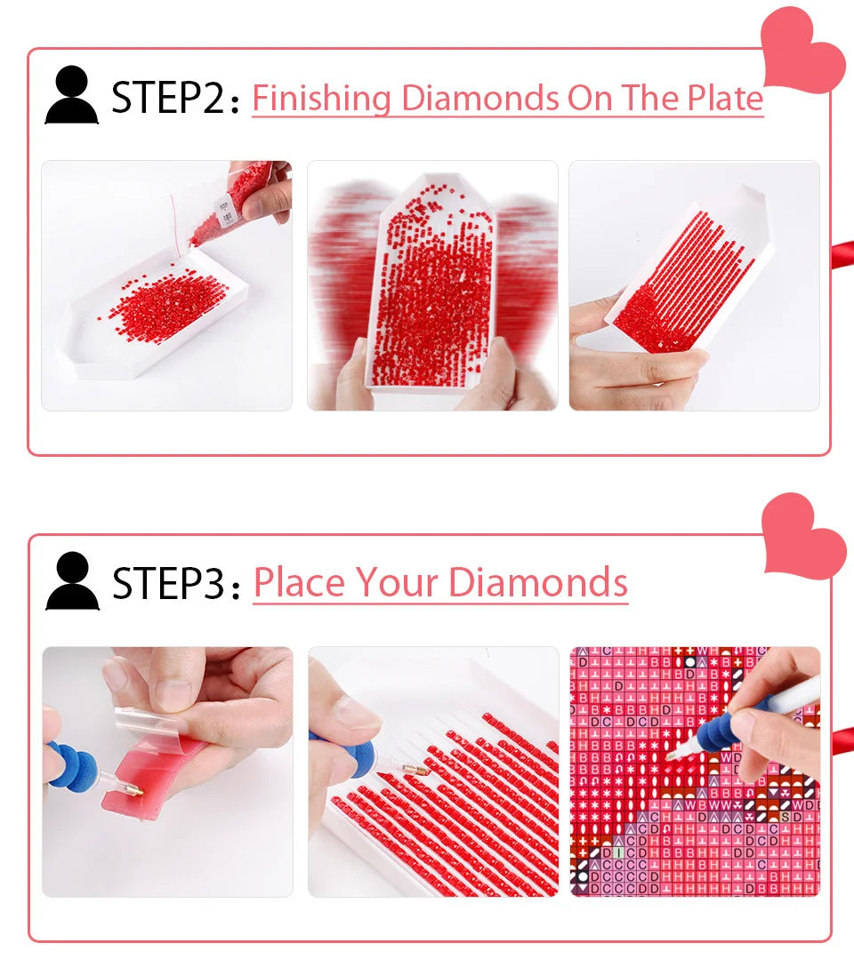 HUACAN 5D DIY Diamond Painting Landscape Sunset Seaside Full Square / Round Drill