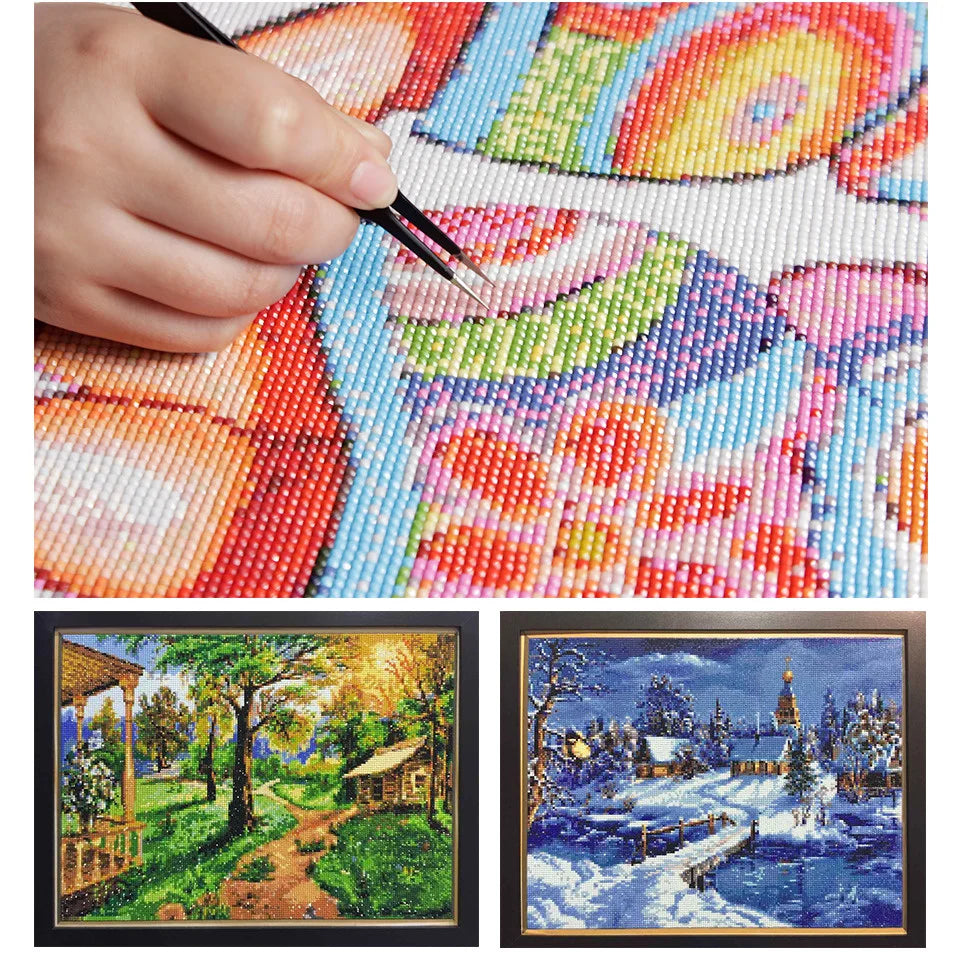 HUACAN 5D DIY Diamond Painting Landscape Sunset Seaside Full Square / Round Drill