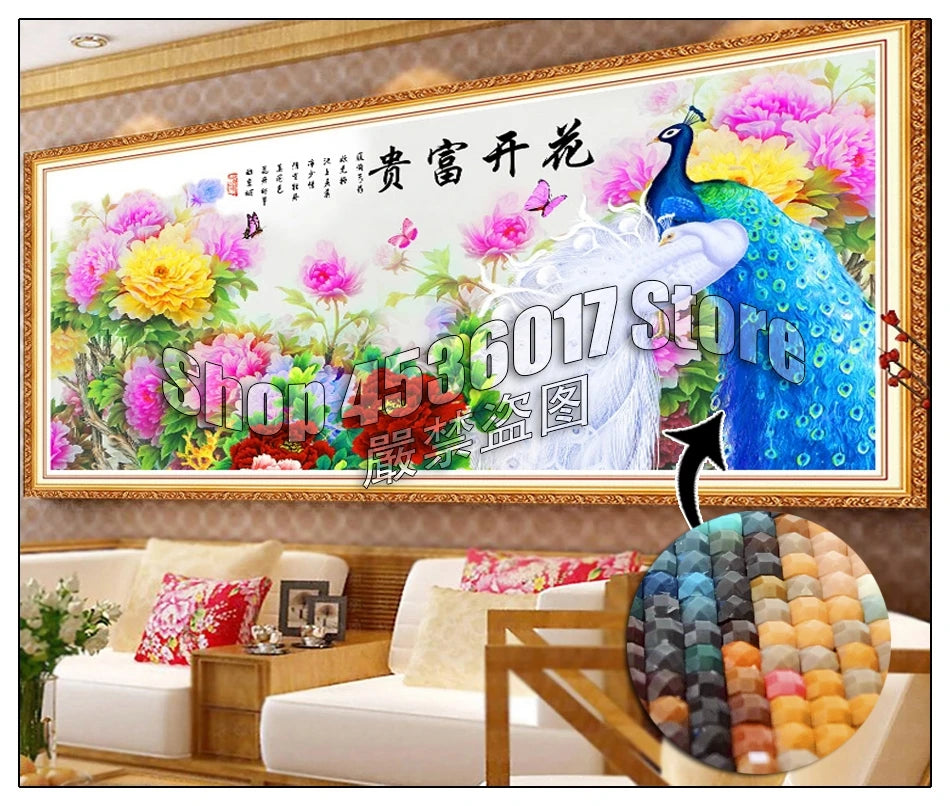 DMC 447 Colors Rhinestone 5D DIY Accessory Arts Full Round / Square Drill