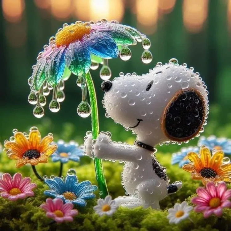 Cute Snoopy Peanuts DIY Diamond Art Painting Kits Full Round Drill
