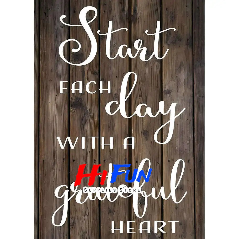 Inspirational/Motivational/Quote/Phrases Diamond Painting Kits Full Drill DIY Square/Round Drills