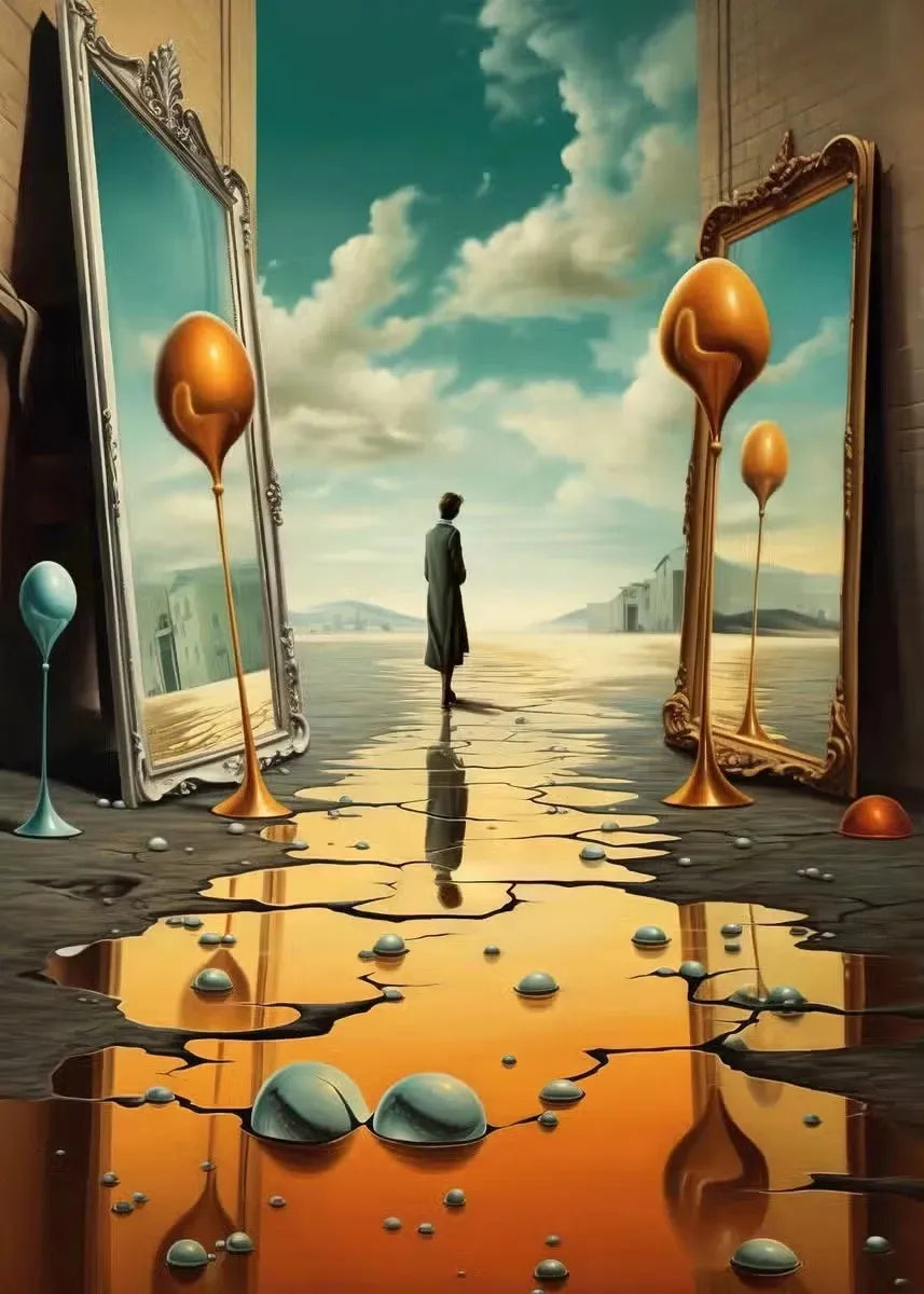 Surrealism Wall Art Salvador Dali Painting Print Famous Artwork Poster Diamond Painting Full Square / Round Drill