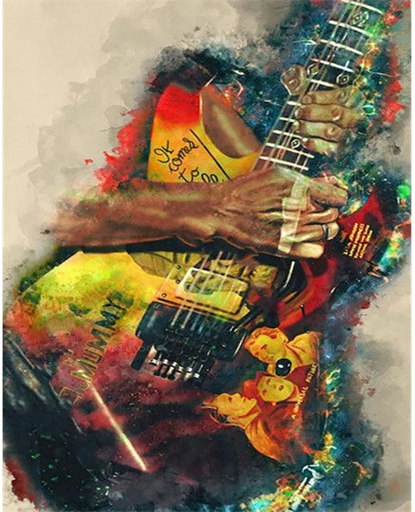 Guitar Full Round Diamond 5D DIY Painting