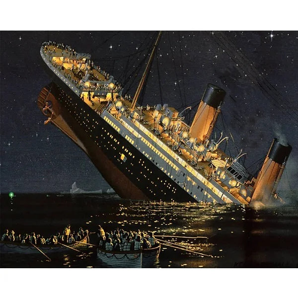 Titanic 5D DIY Diamond Painting Kits Full Square Or Round Diamond Wall Art
