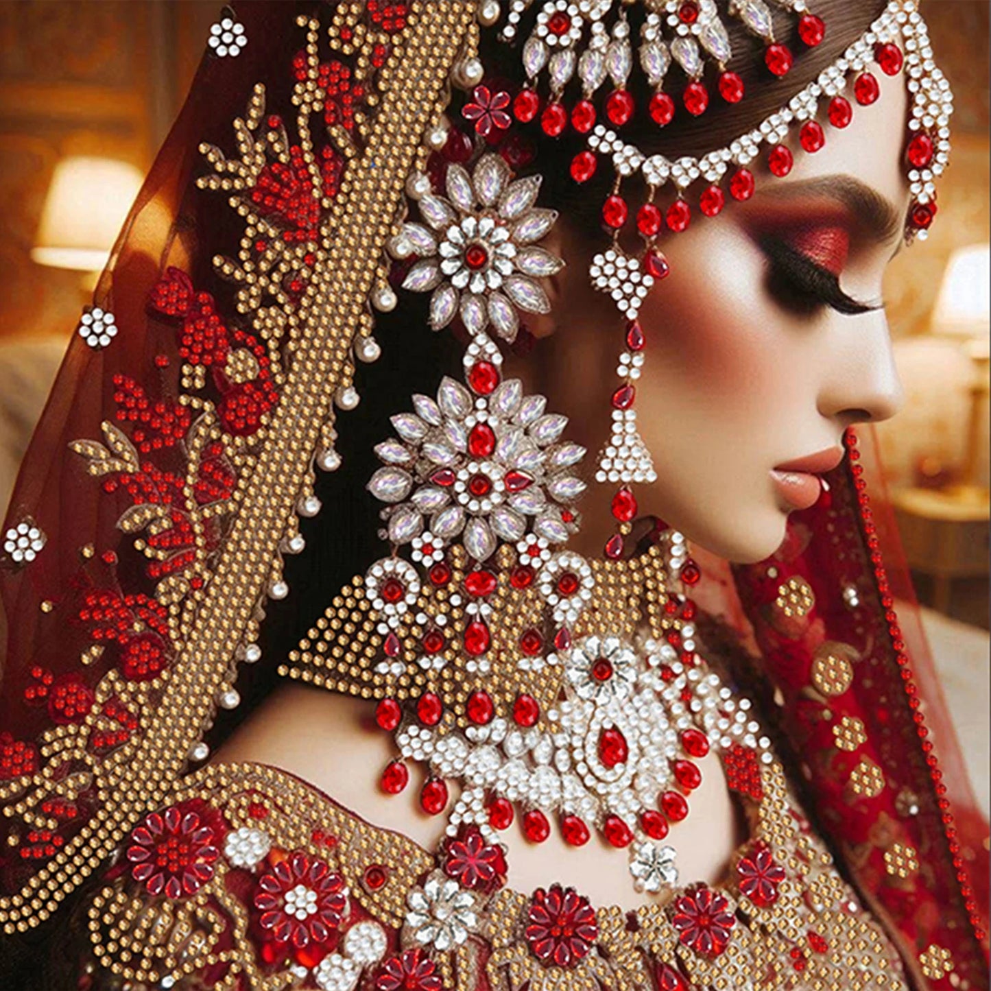 Beauty Diamond Art DIY Gem Art Diamond Painting Kits Crystal Rhinestones Diamond Painting 30x30cm