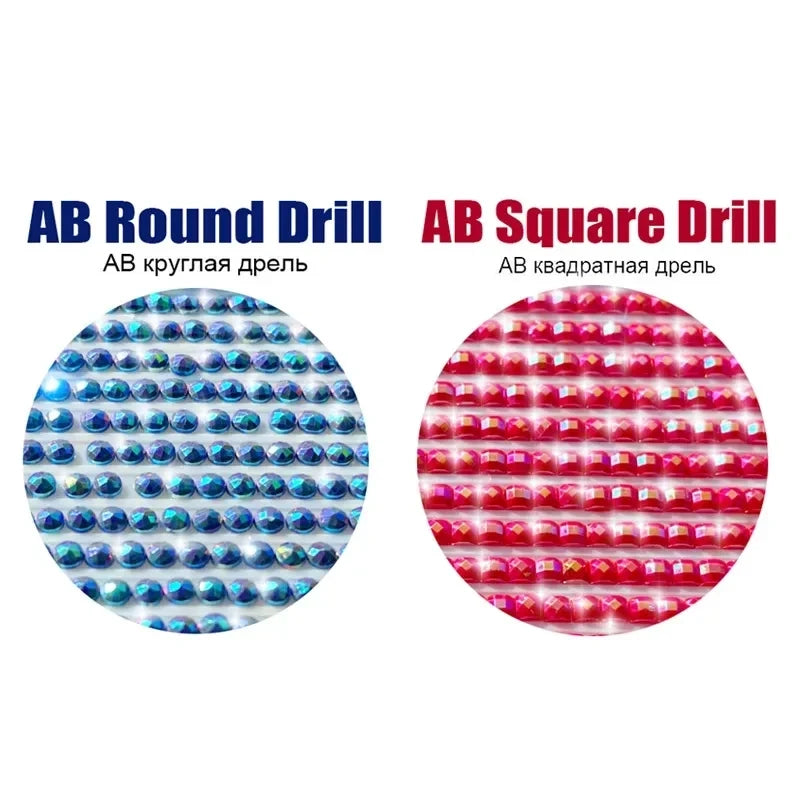DIY Diamond Painting Kit "Animals" 5D Square/Round Drills