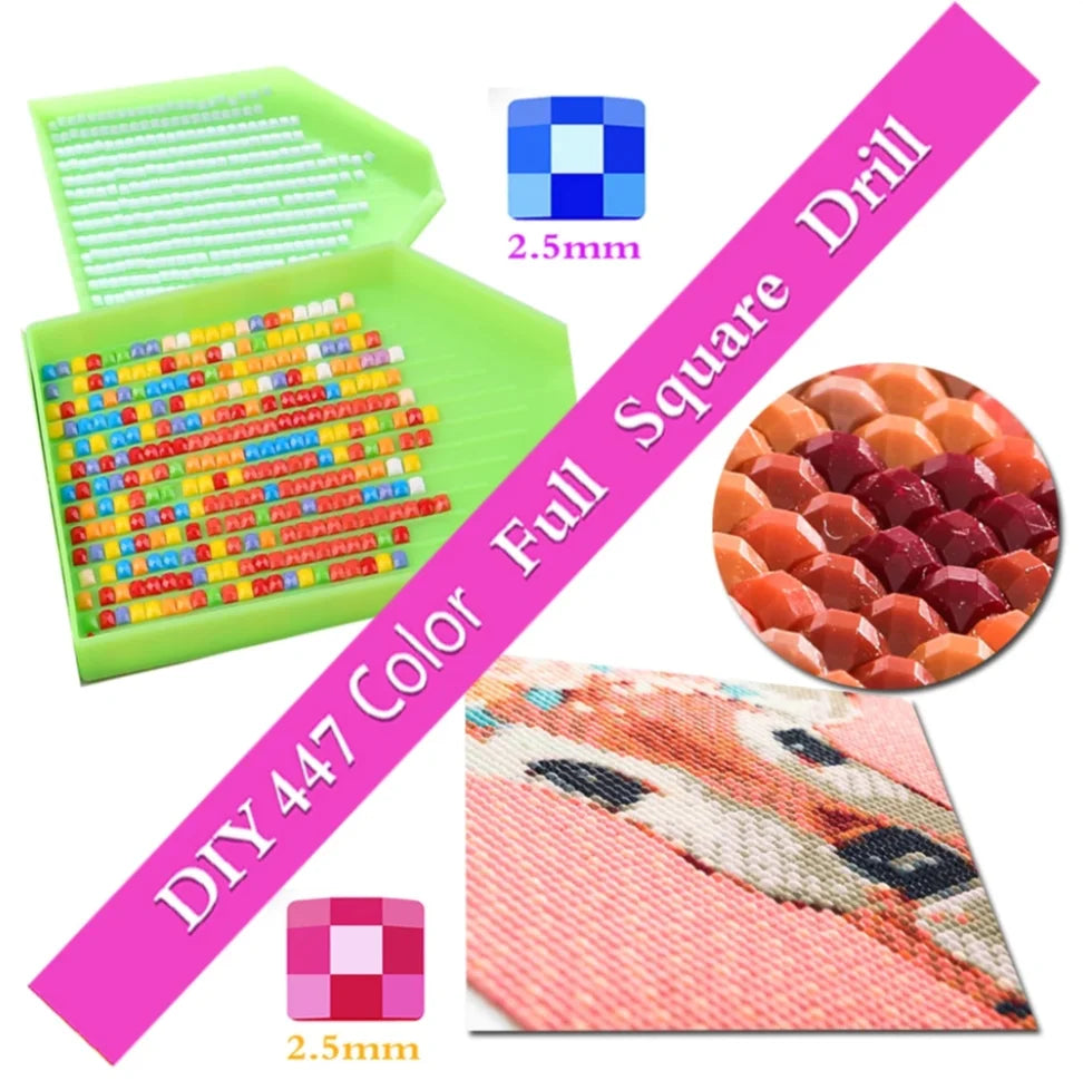 DIY Diamond Painting Beauty Girl Diamond Art Painting Full Square / Round Flower 5D