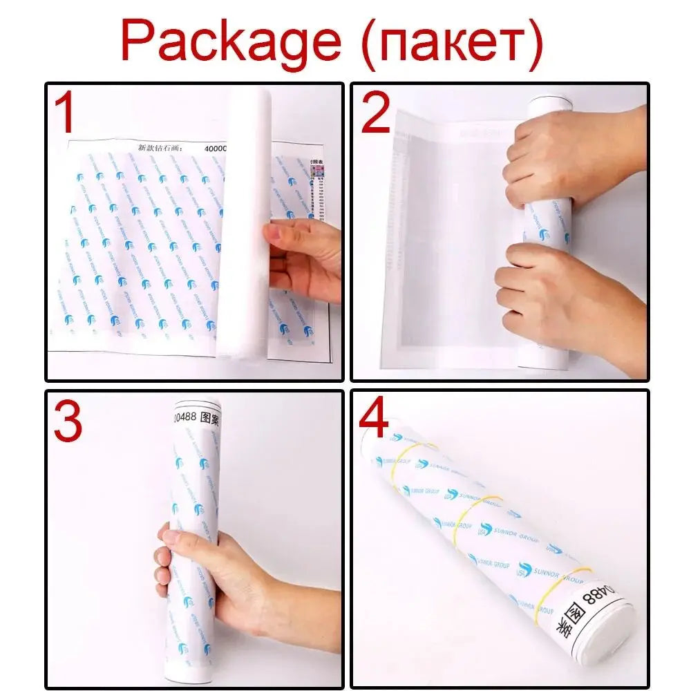 HOMFUN 7 pcs/ Set Colorful Diamond Painting Drill Pen Roller, Scroll Wheel Head Tip Point Glue Wax Mud Clay Embroidery Accessories