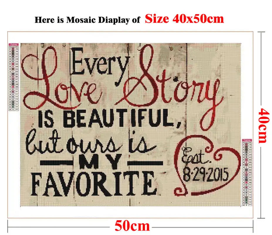 Inspirational/Motivational/Quote/Phrases Diamond Painting Kits Full Drill DIY Square/Round Drills