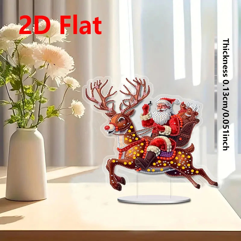 1pc DIY Diamond Painting Christmas Table Decoration