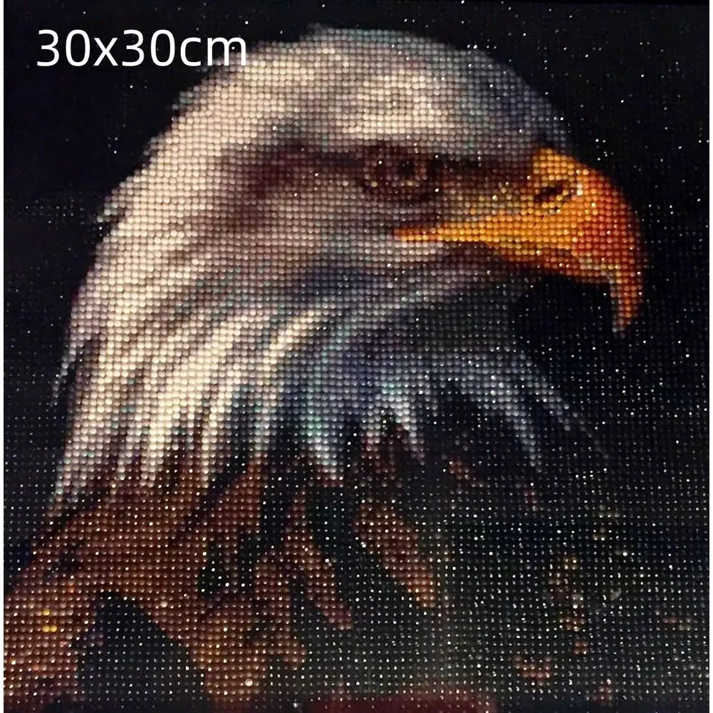 USA Red White Blue Eagle Flag, DIY Diamond Painting Kits Statue of Liberty, Square/Round Drills