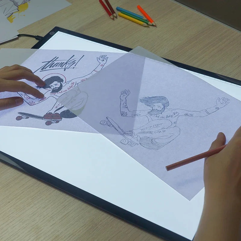 A4/A3 Drawing Tablet Wacom Digital Graphic Tablet LED Diamond Painting Light Pad Board, Portable Board