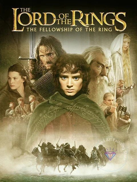 The Lord Of The Rings Diamond Painting Kit, 5D DIY Full Round Drill