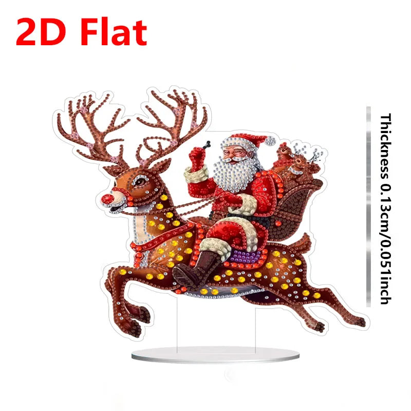 1pc DIY Diamond Painting Christmas Table Decoration