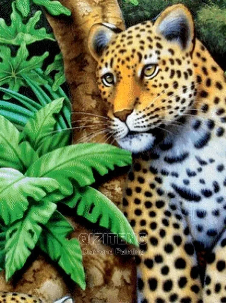 5D DIY Diamond Painting Tiger / Cheetah Full Square / Round Drill