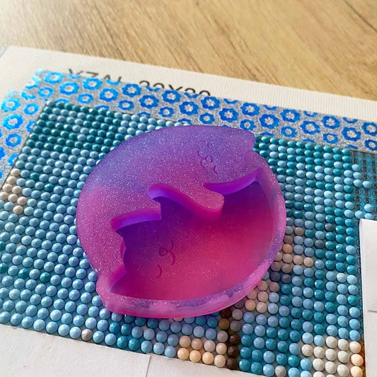 5D DIY Diamond Painting Magnetic Cover Minder Trash Tray Cat Decor Bowls Broken Drills Collector
