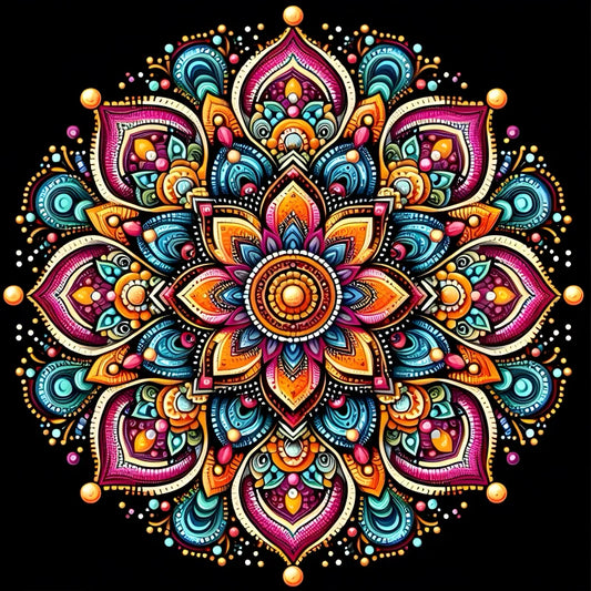 5D DIY Diamond Painting Flower Kit Mandala Flower Decoration DIY Alien Diamond Mosaic Art Gift Crafts Wall Home Decoration