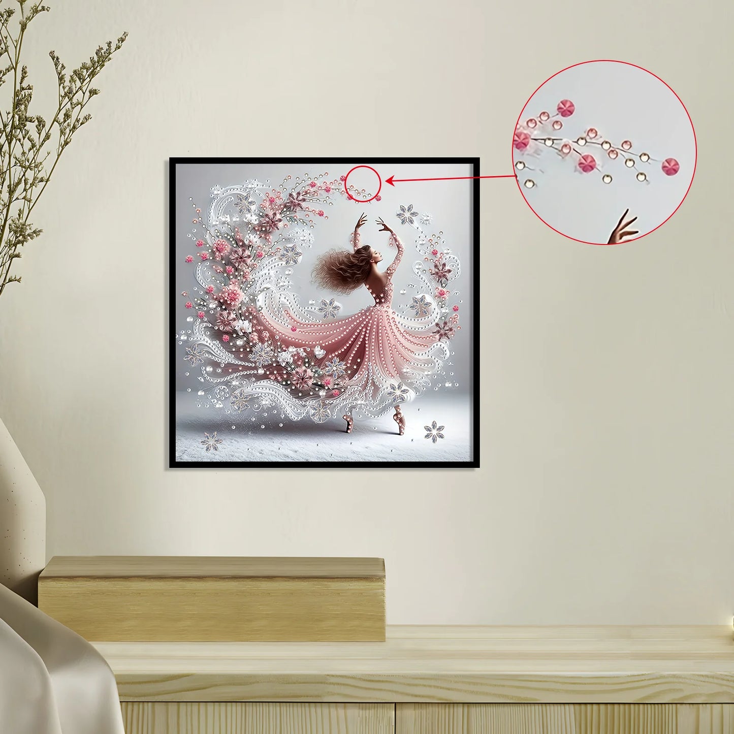 Dancer Special Shape Diamond Art Painting, DIY Crystal Diamond