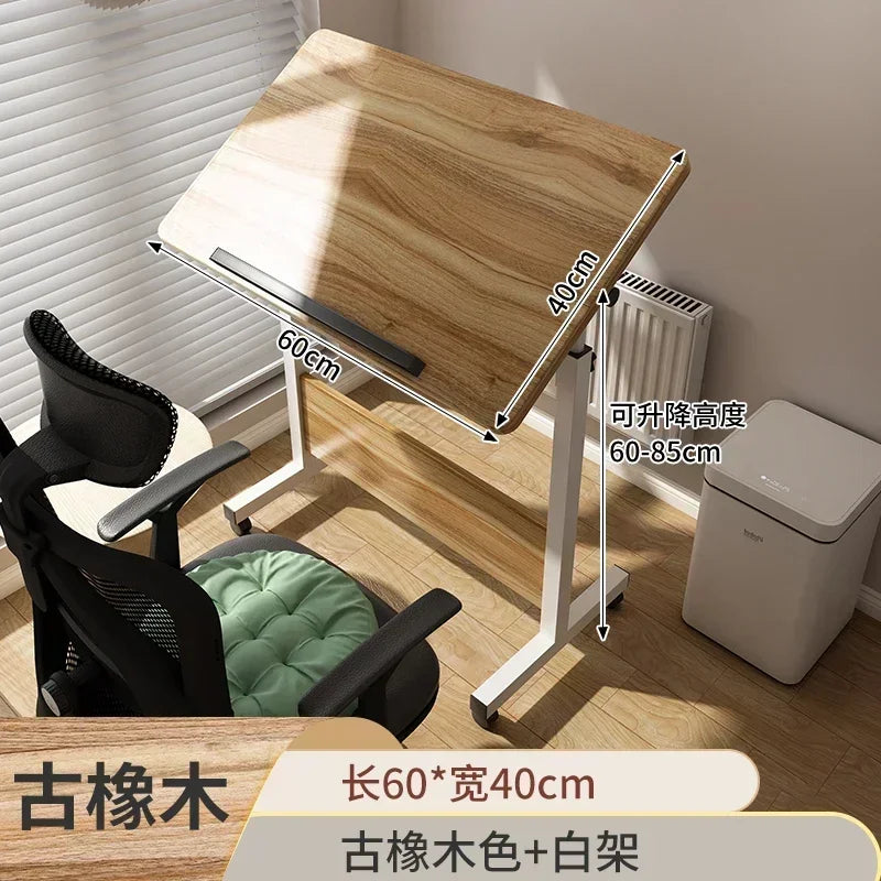 Foldable Lifting Puzzle Table Painting Special Work Table Bed Side Mobile Laptop Table Furniture Home Student Writing Desk
