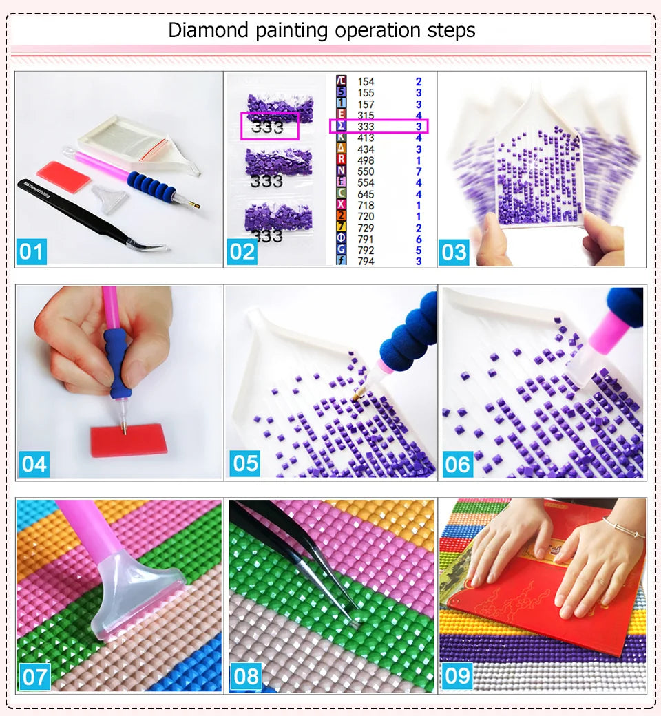 Dragonflies Flying and Flowers Full DIY Diamond Painting Square / Round Drills