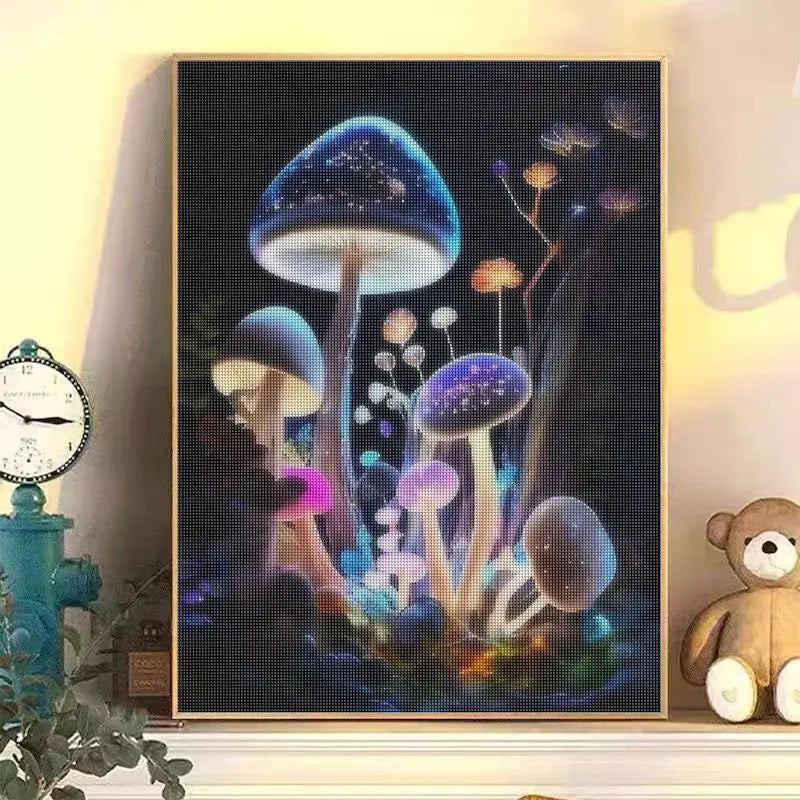 Full Diamond Painting Mosaic Moon 5D DIY Diamond Art Painting Landscape Round Drill