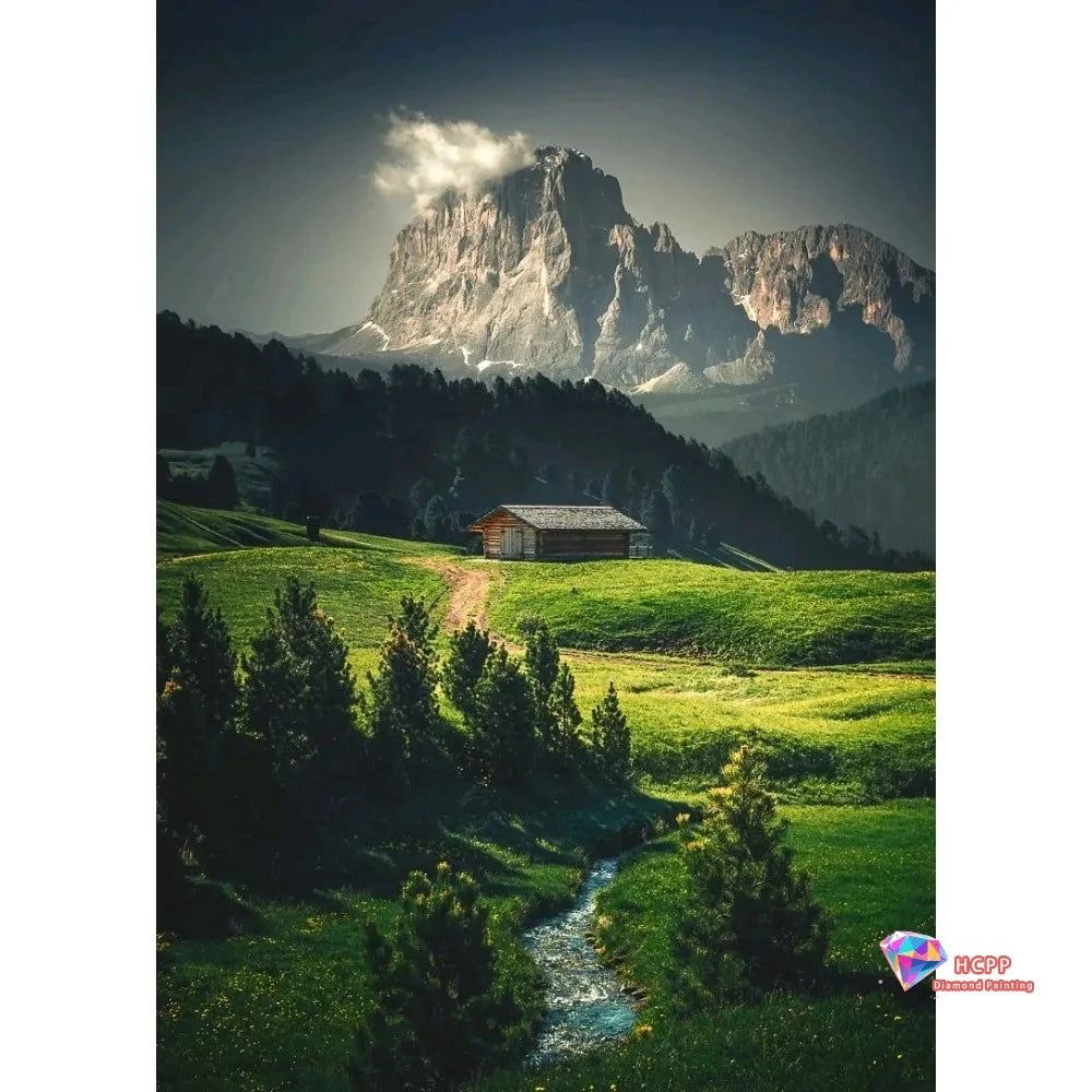 Natural Scenery Mosaic Square Round Painting Diamond Art Cross Stitch Kit Lakes Mountains Trees Flowers DIY 5D Decoration Gift