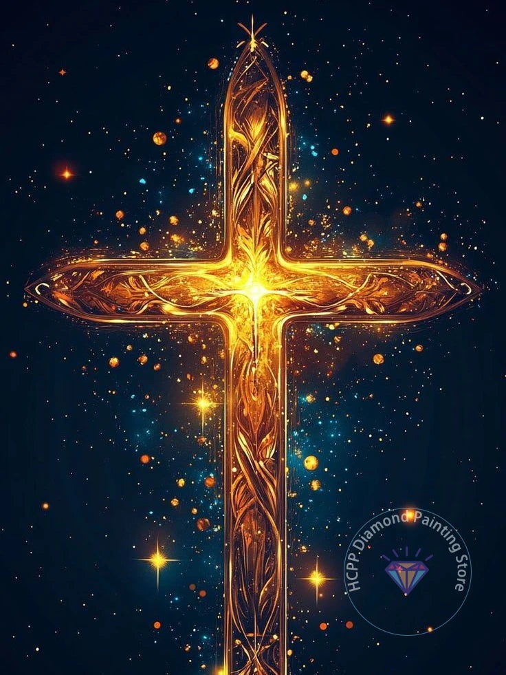 Jesus Christ Cross Diamond Painting Kit 5D DIY Round Drill