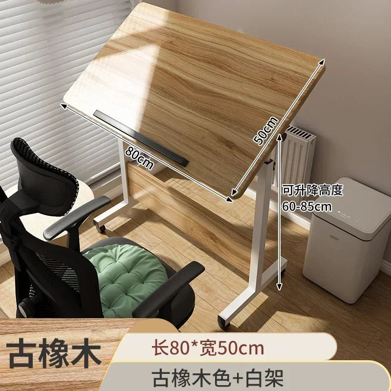 Foldable Lifting Puzzle Table Painting Special Work Table Bed Side Mobile Laptop Table Furniture Home Student Writing Desk