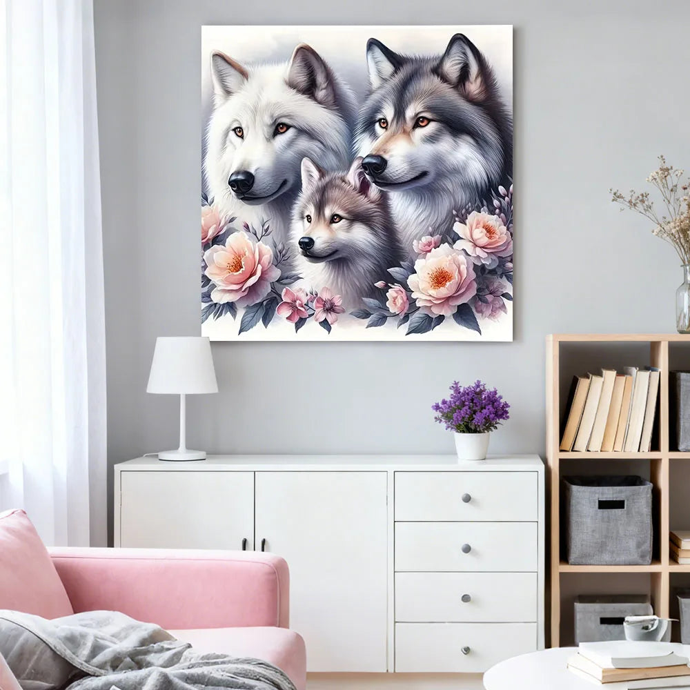 HUACAN 5D DIY Diamond Painting Peony Flowers Square / Round Full Drill