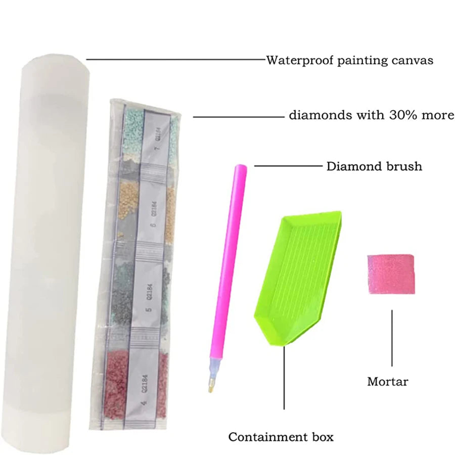 DIY Diamond Painting Highland Cow / Flower Pattern, Home Decoration Full Round