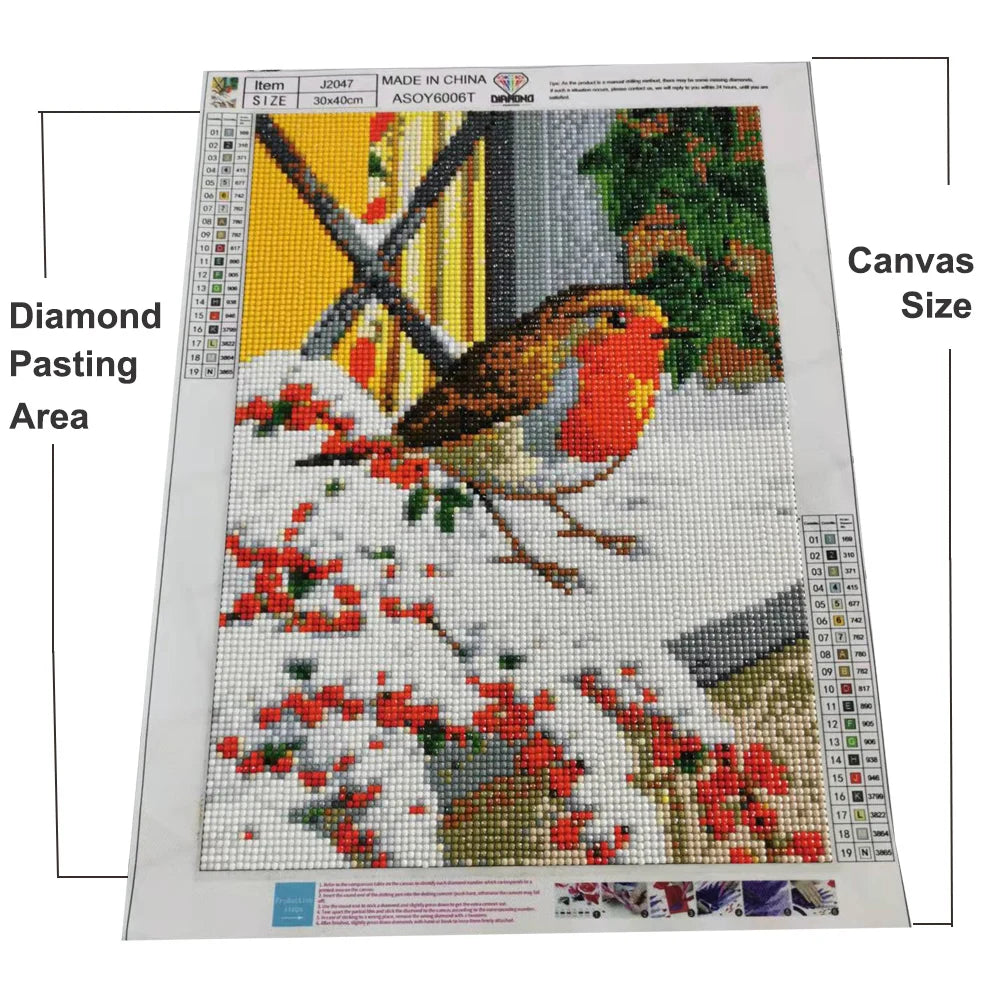 5D Diamond Painting Full Square / Round Family Poster Heart Text Love