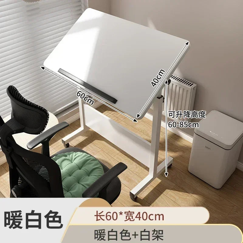 Foldable Lifting Puzzle Table Painting Special Work Table Bed Side Mobile Laptop Table Furniture Home Student Writing Desk