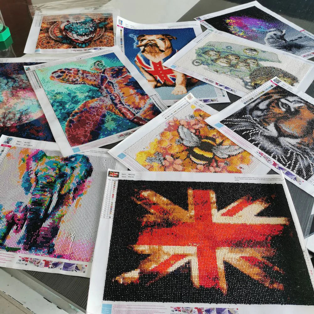 American Flag / Boots 5d DIY Diamond Painting Kits Full Square / Round Drills