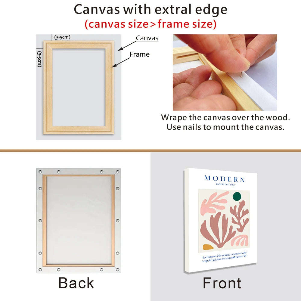 40x60, 50x70, 60x90, 60x120 DIY Wood Frame Kit For Diamond Painting Wall Art