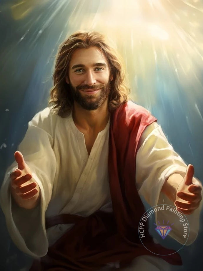 Jesus Christ Cross Diamond Painting Kit 5D DIY Round Drill