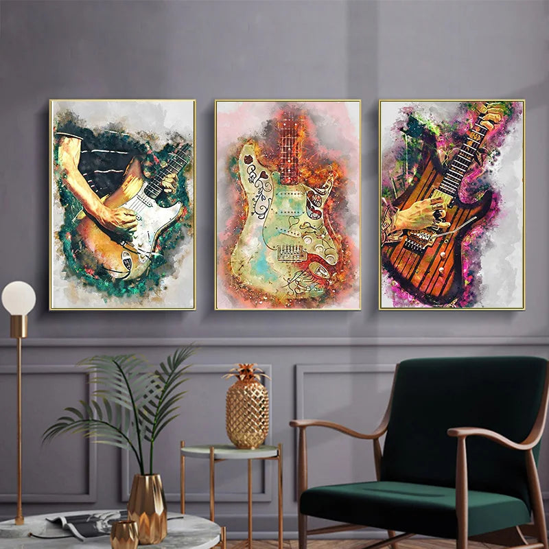 Guitar Full Round Diamond 5D DIY Painting