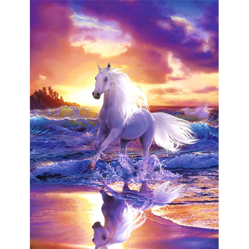 Yumeart DIY Diamonds Painting Horse Mosaic Full Square Drills