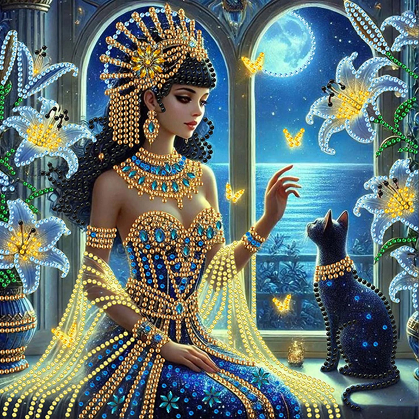 Beauty Diamond Art DIY Gem Art Diamond Painting Kits Crystal Rhinestones Diamond Painting 30x30cm