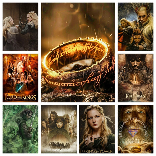 The Lord Of The Rings Diamond Painting Kit, 5D DIY Full Round Drill